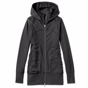 Athleta Black Rishi jacket with thumbholes, size S